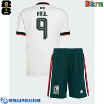 Fotballdrakt Barn Mexico Raul Jimenez #9 Bortedraktsett VM 2026 Kortermet (+ Korte bukser)